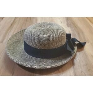 Scala Sun Hat Paper Poly Woven Womens Sun Hat Beach Resort One Size